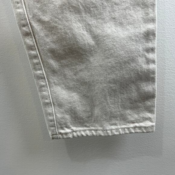 Vintage GUESS Jeans Straight Leg Mom Jeans High Waist Cotton Beige USA 32 VTG - Picture 3 of 7